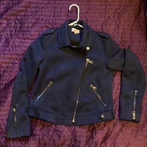 Loft Navy Blue Moto Jacket